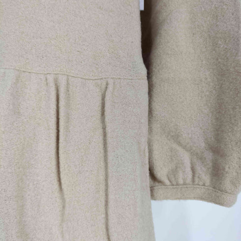 ピンクハウス PINK HOUSE ウールナイロン レース リボン ギャザーワンピース レディース